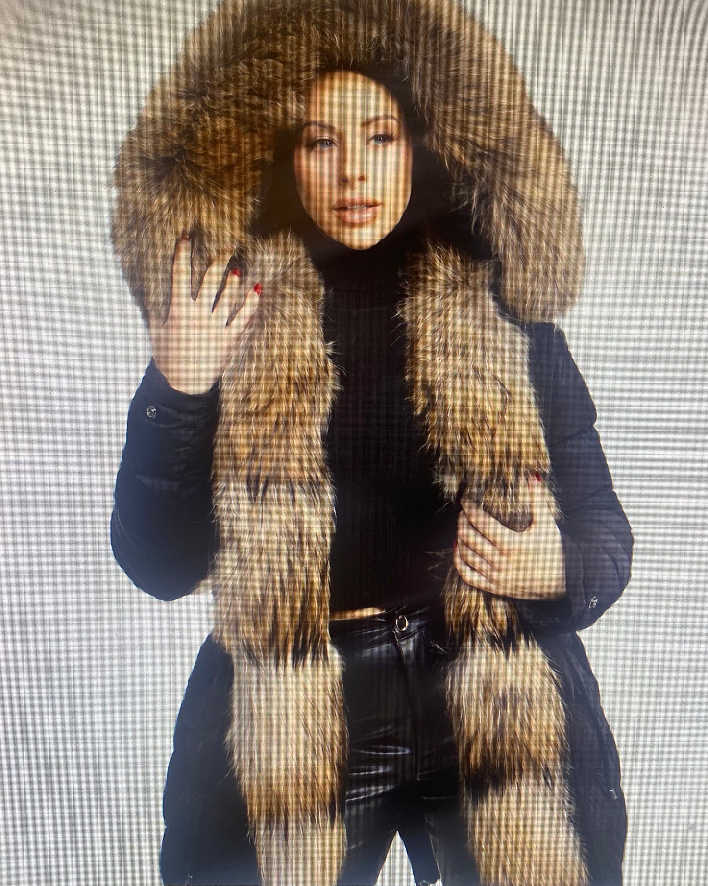Lexi Puffer Jacket with Natural Fur