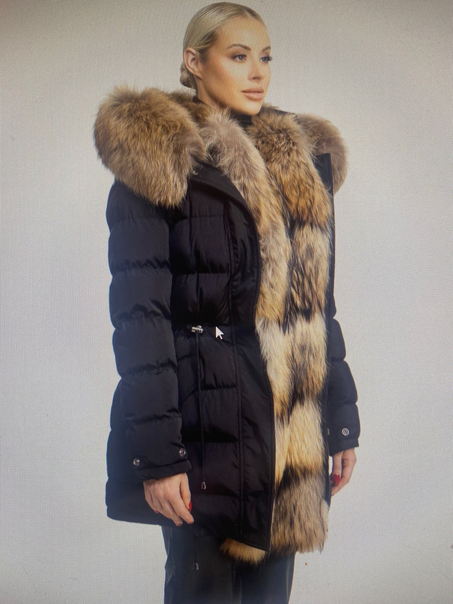 Lexi Puffer Jacket with Natural Fur